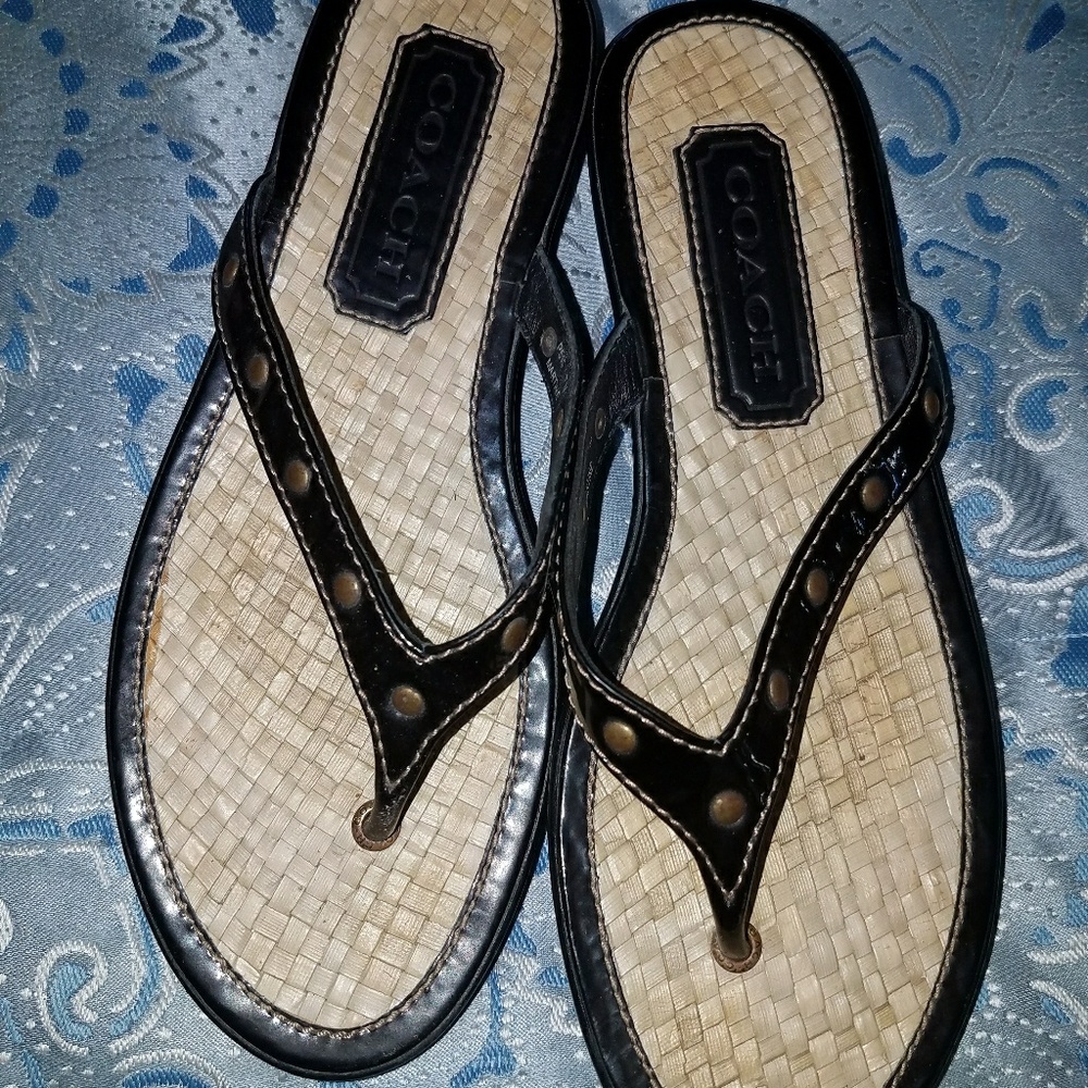 Coach sandal wedges